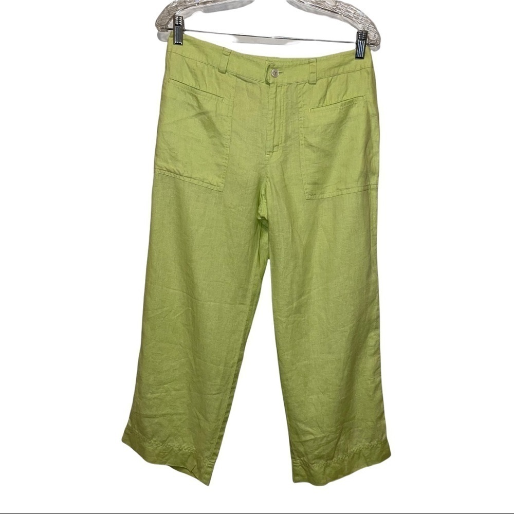 Sigrid Olsen 100% Linen Woman Pants Size 6